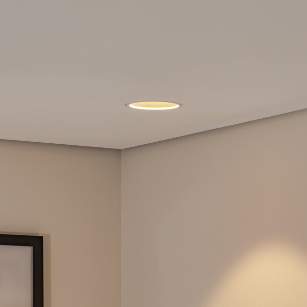 BEGA Spot de plafon încastrat Bega LED Studio Line, alb/zahăr, aluminiu turnat, Alb, Camera de zi / sufragerie, Aluminiu, Corpuri de iluminat încastrate rotunde