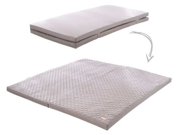 Saltea de joacă pentru copii gri închis 120x120 cm Style – Roba