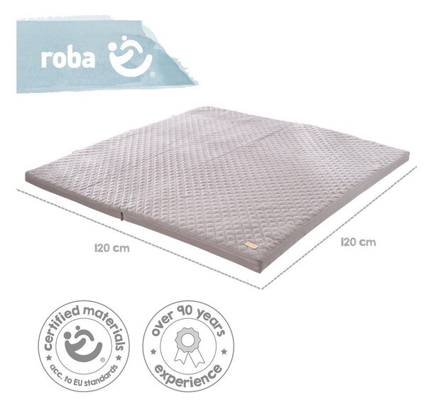 Saltea de joacă pentru copii gri închis 120x120 cm Style – Roba