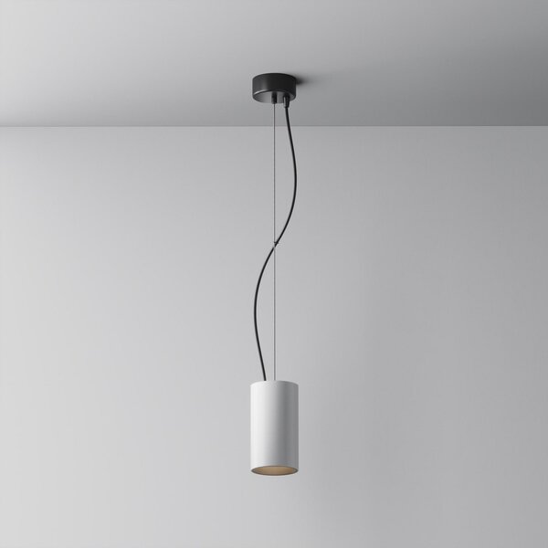 Maytoni lampă suspendată LED Efir, alb, Ø 7,5 cm, 15 W, 38°, Alb, Camera de zi / sufragerie, Aluminiu, Modern