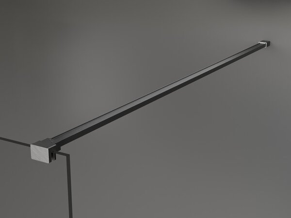 Mexen Kioto, paravan de duș walk-in 50 x 200 cm, sticlă transparentă de 8 mm model negru, profil grafit, 800-050-101-66-70
