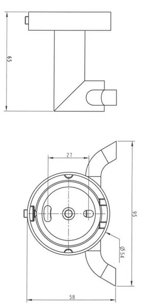 Kronenbach Radia suport prosop crom 29.100.080.7505