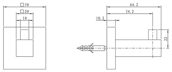 Kronenbach Quara suport prosop crom 29.210.080.5005