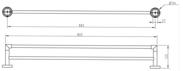 Kronenbach Radia suport prosop crom 29.100.154.0505