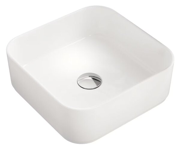 Kronenbach Cube lavoar 38.5x38.5 cm pătrat de blat alb luciu KB144380CU