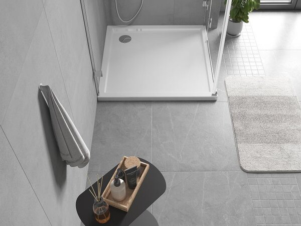 Mexen Flow cadă de duș pătrată slim 90 x 90 cm, alb lucios - 46S109090