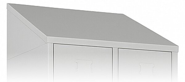 Acoperiș înclinat pentru vestiar metalic 60 x 50 cm, gri deschis - ral 7035