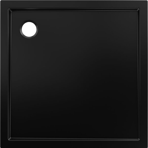 Mexen Flow cadă de duș pătrată slim 85 x 85 cm, negru mat - 46S708585