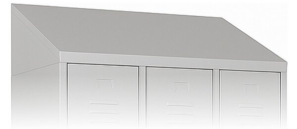 Acoperiș înclinat pentru vestiar metalic 90 x 50 cm, gri deschis - ral 7035