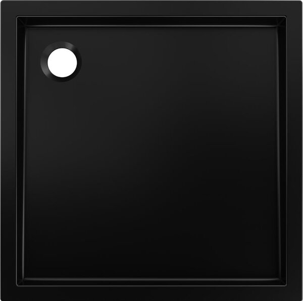 Mexen Flow+ cadă de duș pătrată 100 x 100 cm, negru mat - 46S701010H