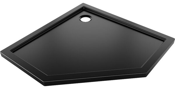 Mexen Flow cadă de duș pentagonală slim 90 x 90 cm, negru mat - 46P709090