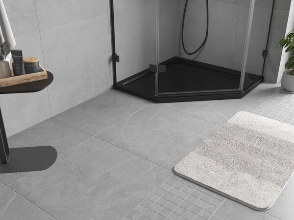 Mexen Flow cadă de duș pentagonală slim 90 x 90 cm, negru mat - 46P709090