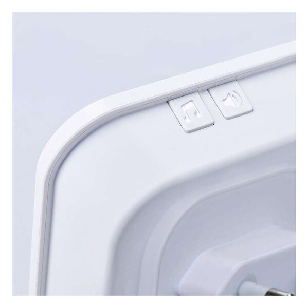 Detector de mișcare wireless (gong) la priză, extern PIR senzor, alb