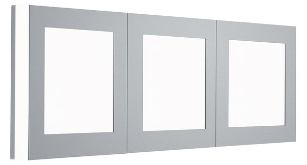 HELL Aplică LED Quadro, 65x22 cm, reglabil, Gri, Camera de zi / sufragerie, Metal, Modern