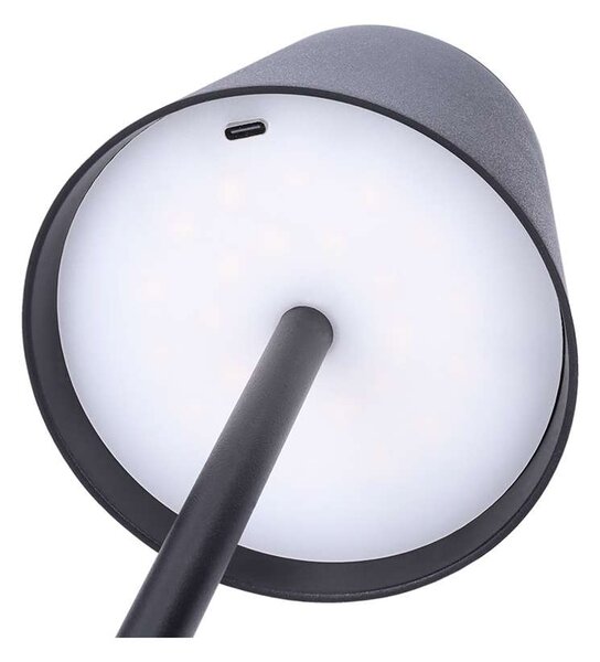 Lampă LED de podea WO69 reîncărcabil, negru