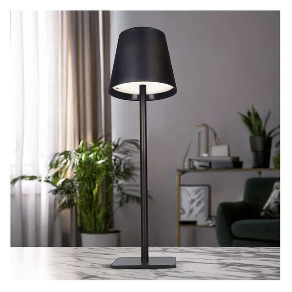 Lampă LED de podea WO69 reîncărcabil, negru