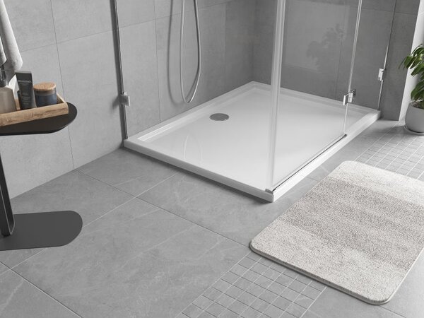 Mexen Flow cadă de duș dreptunghiulară slim 100 x 80 cm, alb lucios - 46R108010