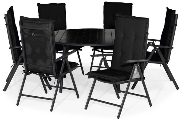 Mese și scaune Riverside 262, Culoarea padding-ului: Negru