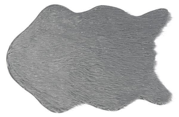 Blană artificială, gri/argint, 60x90, FOX TYP 2