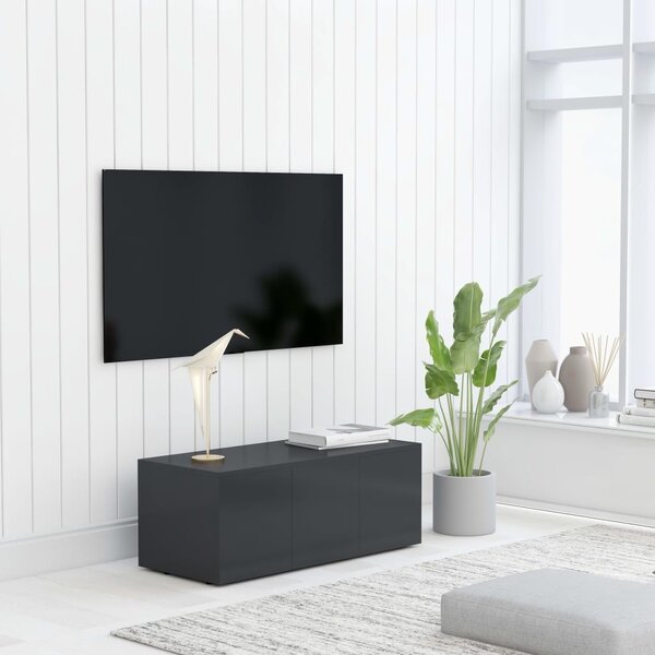 Comodă TV, gri, 80 x 34 x 30 cm, PAL