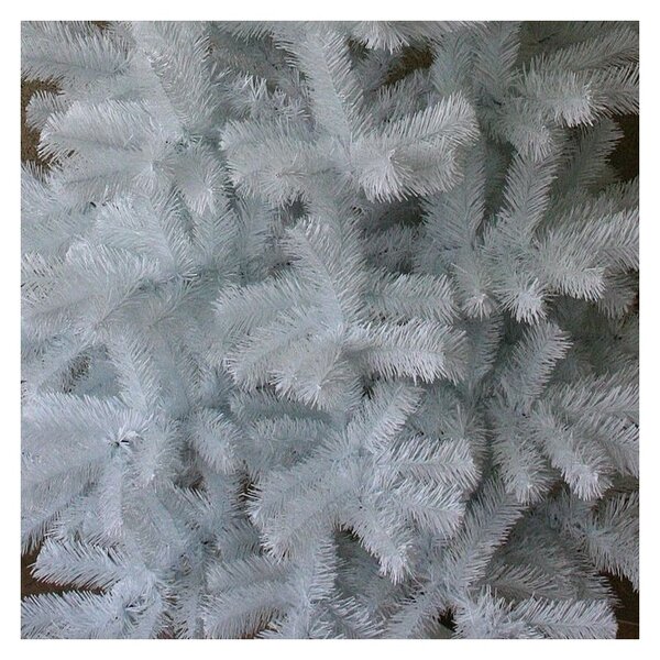 Brad artificial White Pin, inaltime 150 cm, crengute albe, suport