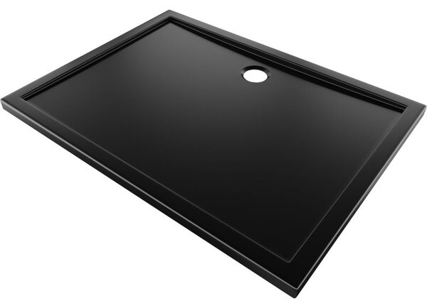 Mexen Flow cadă de duș dreptunghiulară slim 90 x 75 cm, negru mat - 46R707590