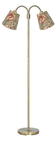 PR Home lampadar Amy Cia Theo, colorat/zahăr, 150 cm, 2 becuri., Multicolor, Camera de zi / sufragerie, Țesătură / Textil, Umbrelă în picioare