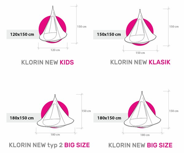 KONDELA Scaun suspendabil balansoar, gri maro TAUPE, KLORIN NEW TYP 2 BIG SIZE