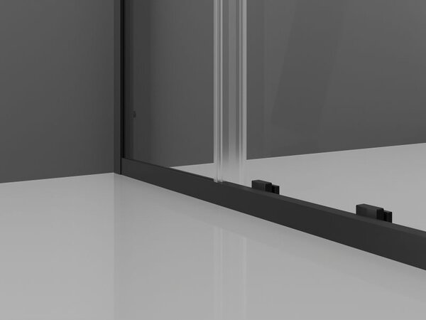 Mexen Exo uși de duș glisante 105 cm, transparent, negru - 8151-105-000-70-00