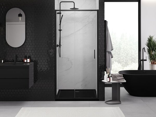 Mexen Exo uși de duș glisante 105 cm, transparent, negru - 8151-105-000-70-00
