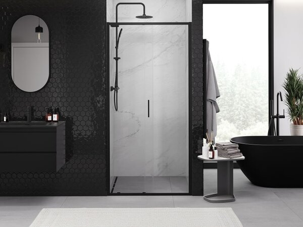 Mexen Exo uși de duș glisante 105 cm, transparent, negru - 8151-105-000-70-00