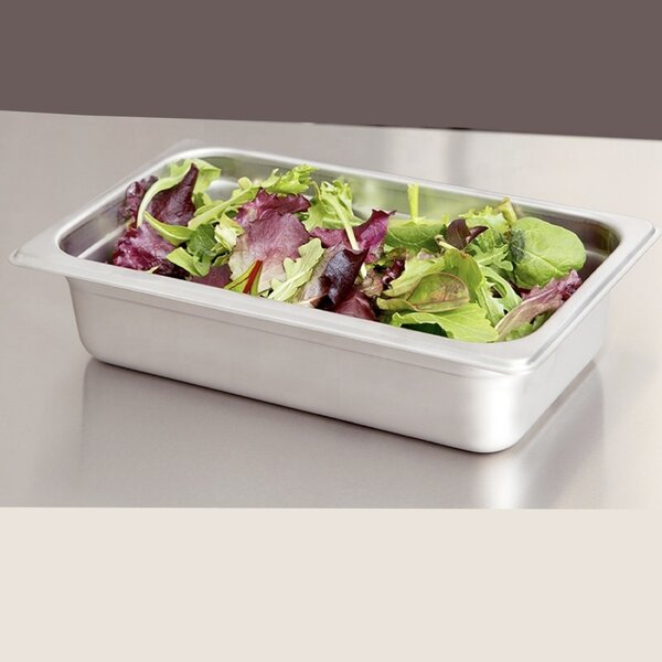Tava gastronorm Pufo din inox pentru depozitare alimente, sosuri, inghetata, ideal pentru catering, restaurante, fast food, horeca, 53 x 33 cm