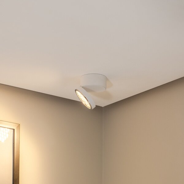 BEGA Bega LED spot de plafon 51312.1, alb, metal DALI pivotant, reglabil, Alb, Camera de zi / sufragerie, Aluminiu, Modern, Spot de perete