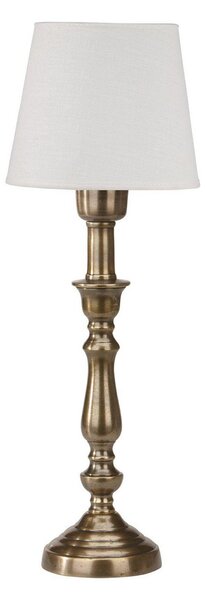 PR Home lampă de masă Therese Mia, 43 cm, alb/zahăr, in, Alb, Camera de zi / sufragerie, Țesătură / Textil