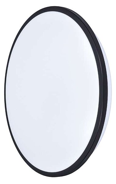 Plafonieră LED cu telecomandă Jamil reglabil – diametru 40 cm, negru