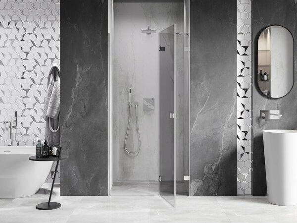 Mexen Lunar ușă de duș batantă dreapta 70 cm, transparent, crom - 834-070-000-01-00-P