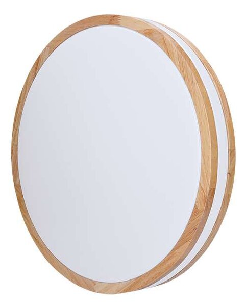 Plafonieră LED cu telecomandă Woody reglabil – diametru 38 cm, maro