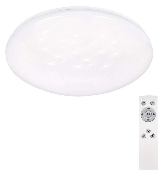 Plafonieră LED cu telecomandă Star - 37 cm diametru, alb