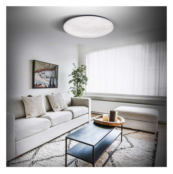 Plafonieră LED cu telecomandă Star - 37 cm diametru, alb