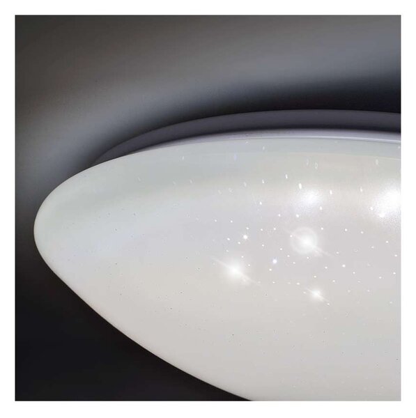 Plafonieră LED cu telecomandă Star - 37 cm diametru, alb