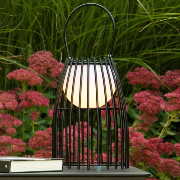 Lucide Lampă de masă LED Fjara, negru, reglabil, Negru, Metal, Modern