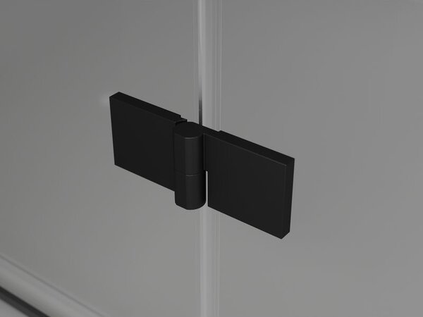Mexen Lunar uși de duș batante dreapta 115 cm, transparent, negru - 834-115-000-70-00-P
