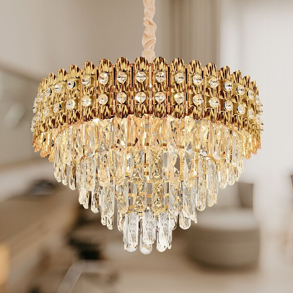 Lampă suspendată Cristal G058-CP 60CM GOLD