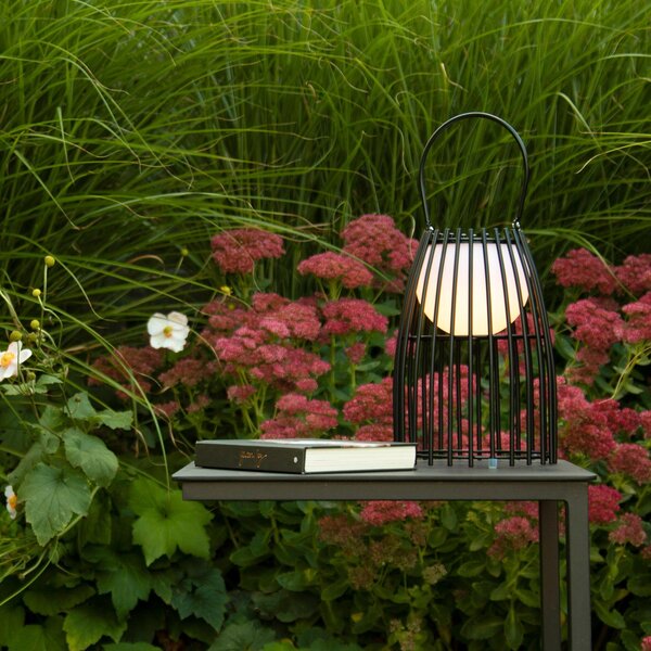 Lucide Lampă de masă LED Fjara, negru, reglabil, Negru, Metal, Modern