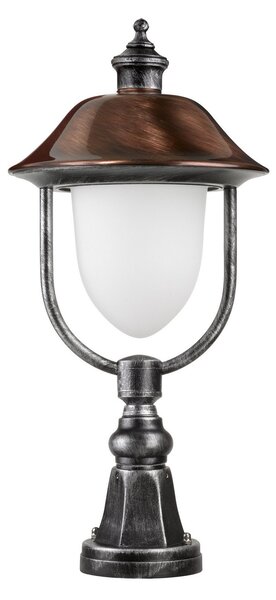 LCD Lampă LED cu postament 1157LED, aluminiu, 3.000 K, Gri, Metal, Antichitate