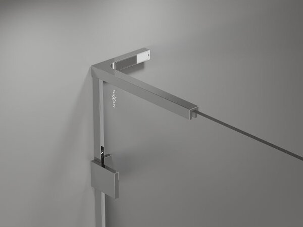 Mexen Lunar L paravan de cadă 1-canat 60 x 150 cm, transparent, crom - 897L-060-000-01-00