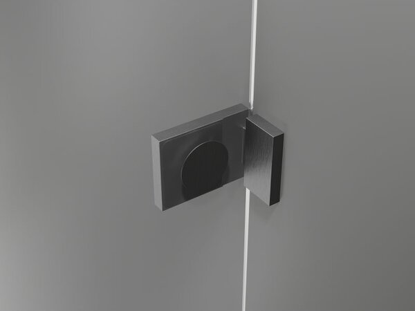 Mexen Lunar L paravan de duș cu 1 aripă 80 x 150 cm, transparent, gri-închis periat - 897L-080-000-66-00