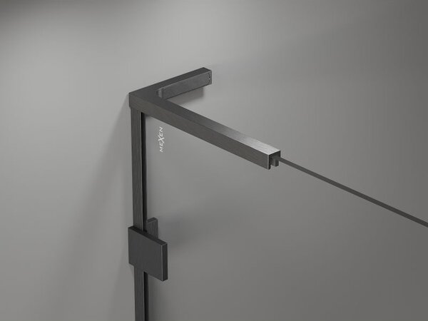 Mexen Lunar L paravan de duș cu 1 aripă 80 x 150 cm, transparent, gri-închis periat - 897L-080-000-66-00