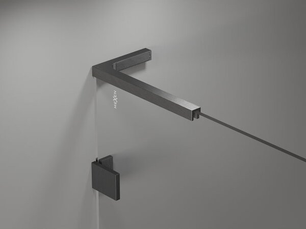 Mexen Lunar L paravan de duș cu 1 aripă 80 x 150 cm, transparent, gri-închis periat - 897L-080-000-66-00