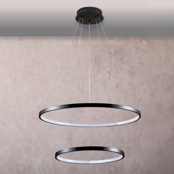 Lustră LED pe cablu LEA LED/35W/230V 4000K d. 60 cm negru